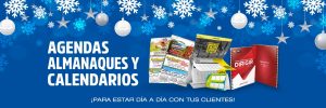 banner de publicidad de agendas, calendarios y almanaques